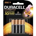 DURACELL COPPERTOP ALKALINE AAA BATTERY PACK 4