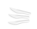 PAPER KNIFE 16CM WHITE COMPOSTABLE PK 50 CTN 1000