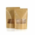 STAND UP POUCH MATTE BROWN FROSTED WINDOW 500G SLV 25 CTN 1000