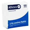 2 PLY LUNCH WHITE NAPKIN  PK 100 CTN 2000
