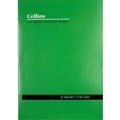 COLLINS A24 SERIES ANALYSIS BOOK 8 MONEY COLUMN FEINT RULED STAPLED 24 LEAF A4 GREEN