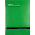 COLLINS A24 SERIES ANALYSIS BOOK 18 MONEY COLUMN FEINT RULED STAPLED 24 LEAF A4 GREEN