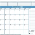 SASCO 10552RFL DELUXE REFILL PACK 12 SHEETS DESK PLANNER MONTH TO VIEW