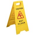 CLEANLINK SAFETY AFRAME SIGN WET FLOOR 430 X 280 X 620MM YELLOW