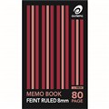 OLYMPIC ME88 MEMO NOTEBOOK 8MM FEINT RULED 80 PAGE 55GSM 165 X 100MM