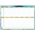 COLLINS WRITERAZE 16800 QC PERPETUAL STAFF LEAVE PLANNER FRAMED 700 X 1000MM