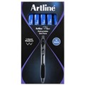 ARTLINE FLOW RETRACTABLE BALLPOINT PEN 10MM BLUE BOX 12