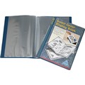 COLBY DISPLAY BOOK NONREFILLABLE INSERT COVER 20 POCKET A4 NAVY