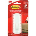 COMMAND LARGE HOOK AND TWO ADHESIVE STRIPS WHITE