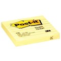 POSTIT 630SS RULED PAD 76X76MM YELLOW 12 PACK