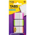 POSTIT 686LPGO DURABLE FILING TABS LINED 38MM GREENORANGEPINK PACK 66