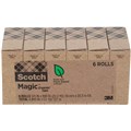 SCOTCH MAGIC GREENER TAPE 19MM X 2032M PACK 6