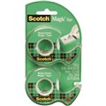 SCOTCH 810 MAGIC TAPE ON DISPENSER 19MM X 16M PACK 2