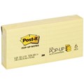 POSTIT R335YL POP UP LINED NOTES 76 X 76MM YELLOW PACK 6