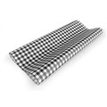 GINGHAM GREASEPROOF 12 CUT BLACK PK200