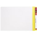 AVERY 42440 LATERAL FILE WITH YELLOW TAB MYLAR FOOLSCAP WHITE BOX 100