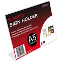 DEFLECTO SIGN HOLDER SLANTED LANDSCAPE A5 CLEAR
