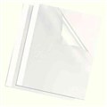 FELLOWES THERMAL BINDING COVER 6MM A4 WHITE BACK  CLEAR FRONT PACK 100