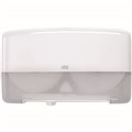 TORK 555500 T2 TWIN MINI JUMBO TOILET ROLL DISPENSER WHITE