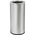 COMPASS GARBAGE BIN WITH GALVANISED LINER ROUND 45 LITRE SILVER