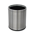 COMPASS GARBAGE BIN WITH LINER ROUND 10 LITRE SILVER