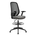 BURO FORCE DRAFTING CHAIR BLACK FRAME BLACK SEAT