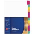 AVERY 85713 DIVIDER PLASTIC TAB JANDEC INDEX TAB A4 FLUORESCENT