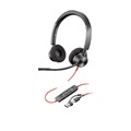 HP POLY BLACKWIRE 3320 STEREO MS TEAMS CERTIFIED USBC HEADSET  USBCA ADAPTER BLACK