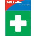 APLI FIRST AID SELF ADHESIVE SIGN 114 X 114MM