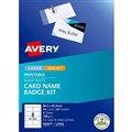 AVERY 959077 L7418K NAME BADGE KIT MICROPERFORATED 865 X 555MM WHITE