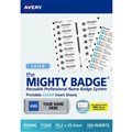 AVERY THE MIGHTY NAME BADGE INSERT SHEETS 762 X 254MM CLEAR PACK 5
