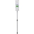 CLEANLINK MICROFIBRE FLAT MOP WITH TELESCOPIC HANDLE 1200MM WHITEGREEN