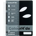 COLOURHIDE 2SUBJECT NOTEBOOK 300 PAGE A5 BLACK