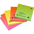 MARBIG BRILLIANT NOTES REPOSITIONABLE 75 X 75MM ASSORTED PACK 5