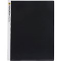 MARBIG DISPLAY BOOK NONREFILABLE INSERT COVER 20 POCKET A4 CLEARBLACK