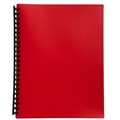 MARBIG DISPLAY BOOK REFILLABLE 20 POCKET A4 RED
