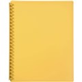 MARBIG DISPLAY BOOK REFILLABLE 20 POCKET A4 YELLOW