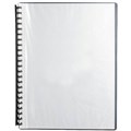 MARBIG DISPLAY BOOK REFILLABLE 20 POCKET A4 CLEARBLACK