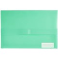 MARBIG POLYPICK DOCUMENT WALLET FOOLSCAP TEAL
