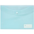 MARBIG DOCULOPE WALLET BUTTON CLOSURE PP A4 PASTEL BLUE