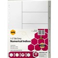 MARBIG INDEX DIVIDER PP 15 TAB A4 GREY