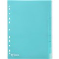 MARBIG PROFESSIONAL ANTIMICROBIAL DIVIDER PP 10TAB A4 BLUE