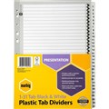 MARBIG DIVIDER MANILLA 131 TAB A4 BLACKWHITE