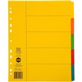 MARBIG EXTRA WIDE DIVIDER MANILLA 5TAB A4 BRIGHT ASSORTED