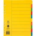 MARBIG EXTRA WIDE DIVIDER MANILLA 10TAB A4 BRIGHT ASSORTED