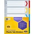 MARBIG DIVIDER MANILLA 5TAB A3 ASSORTED