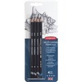 DERWENT SKETCHING PENCIL 9BH PACK 4