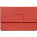 MARBIG SLIMPICK DOCUMENT WALLET FOOLSCAP BRIGHTS RED PACK 10