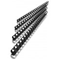 REXEL PLASTIC BINDING COMB ROUND 21 LOOP 20MM A4 BLACK BOX 100