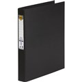 MARBIG LINEN RING BINDER PE 3D 25MM A4 BLACK